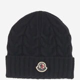 BEANIE IN LANA CON LOGO 3B0000604S02 999 MONCLER ENFANTS 