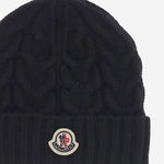 BEANIE IN LANA CON LOGO 3B0000604S02 999 MONCLER ENFANTS 