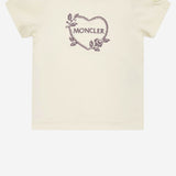 T-SHIRT IN COTONE STRETCH CON LOGO 8C0000789AUM 034 MONCLER ENFANTS 