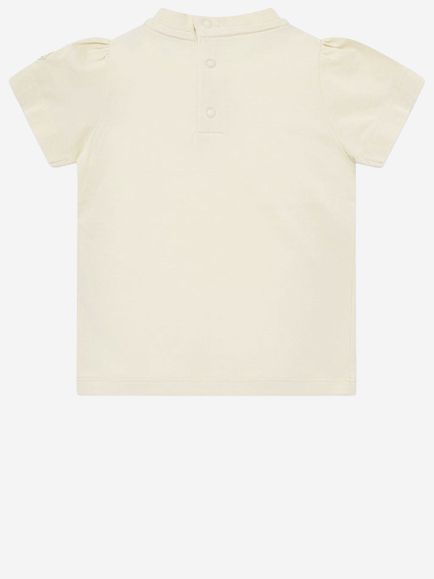 T-SHIRT IN COTONE STRETCH CON LOGO 8C0000789AUM 034 MONCLER ENFANTS 