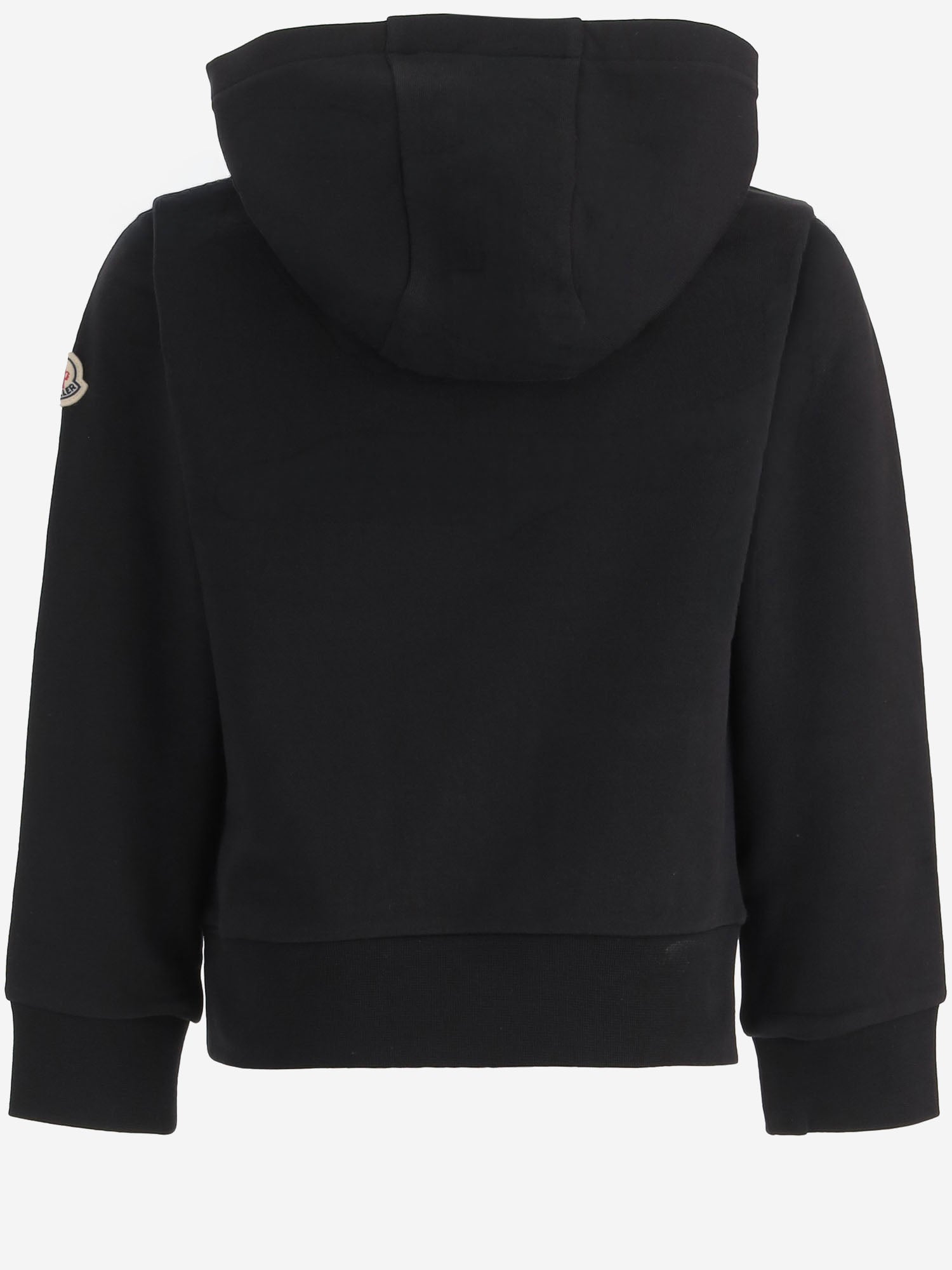 FELPA IN COTONE CON LOGO 8G0000689AKM 999 MONCLER ENFANTS 