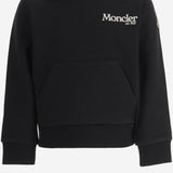 FELPA IN COTONE CON LOGO 8G0000689AKM 999 MONCLER ENFANTS 