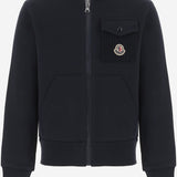 FELPA IN COTONE E LANA VERGINE CON CAPPUCCIO 8G00011899PS 778 MONCLER ENFANTS 