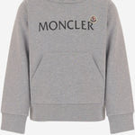 FELPA IN COTONE CON CAPPUCCIO E STAMPA MONCLER 8G00016899PS 980 MONCLER ENFANTS 