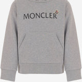 FELPA IN COTONE CON CAPPUCCIO E STAMPA MONCLER 8G00016899PS 980 MONCLER ENFANTS 