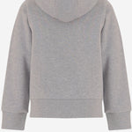 FELPA IN COTONE CON CAPPUCCIO E STAMPA MONCLER 8G00016899PS 980 MONCLER ENFANTS 