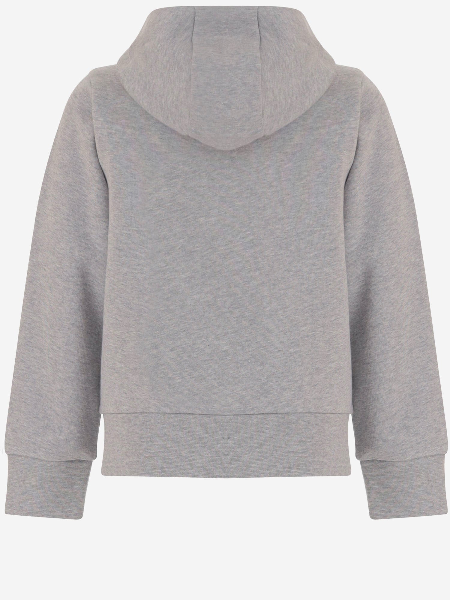 FELPA IN COTONE CON CAPPUCCIO E STAMPA MONCLER 8G00016899PS 980 MONCLER ENFANTS 