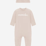 BODY IN COTONE CON CAPPELLINO COORDINATO E LOGO 8P000018392E 529 MONCLER ENFANTS 