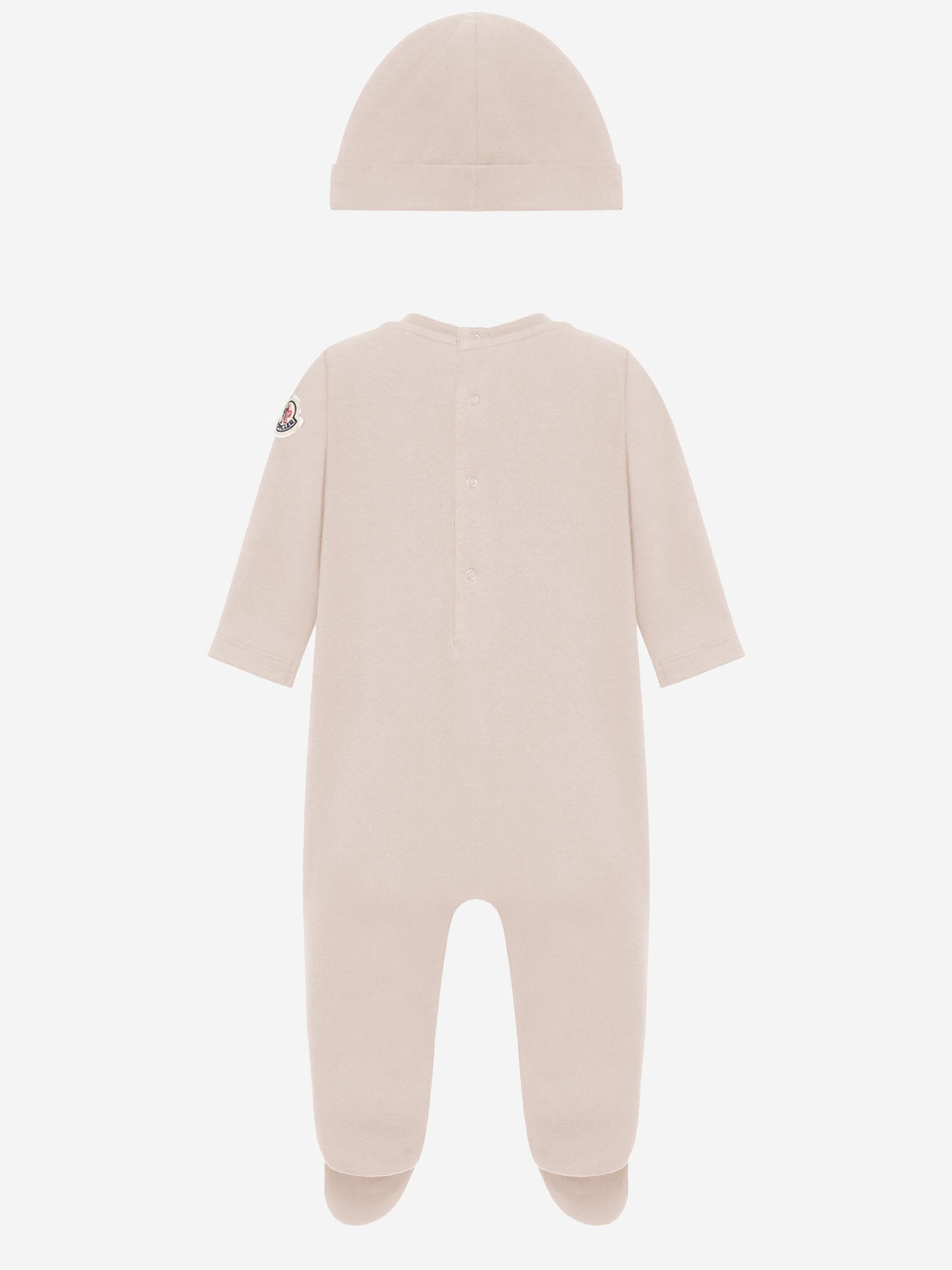 BODY IN COTONE CON CAPPELLINO COORDINATO E LOGO 8P000018392E 529 MONCLER ENFANTS 