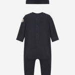 BODY IN COTONE CON CAPPELLINO COORDINATO E LOGO 8P000018392E 778 MONCLER ENFANTS 