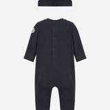 BODY IN COTONE CON CAPPELLINO COORDINATO E LOGO 8P000018392E 778 MONCLER ENFANTS 