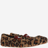 BALLERINE IN SHEARLING CON MOTIVO ANIMALIER 2400040 MM21 MOON BOOT 
