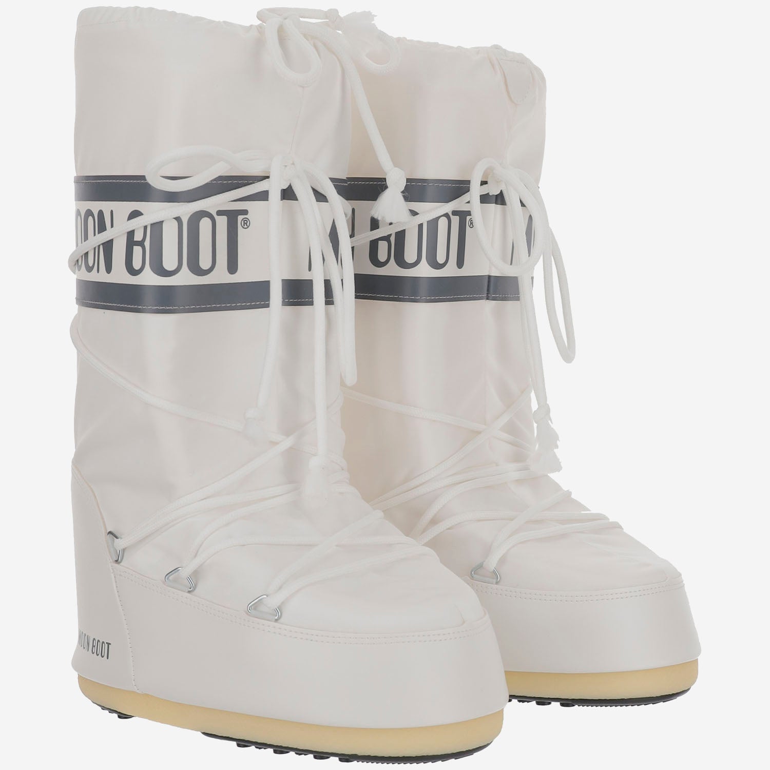STIVALI ALTI ICON IN TESSUTO TECNICO CON LOGO 1400440 A001 MOON BOOT 