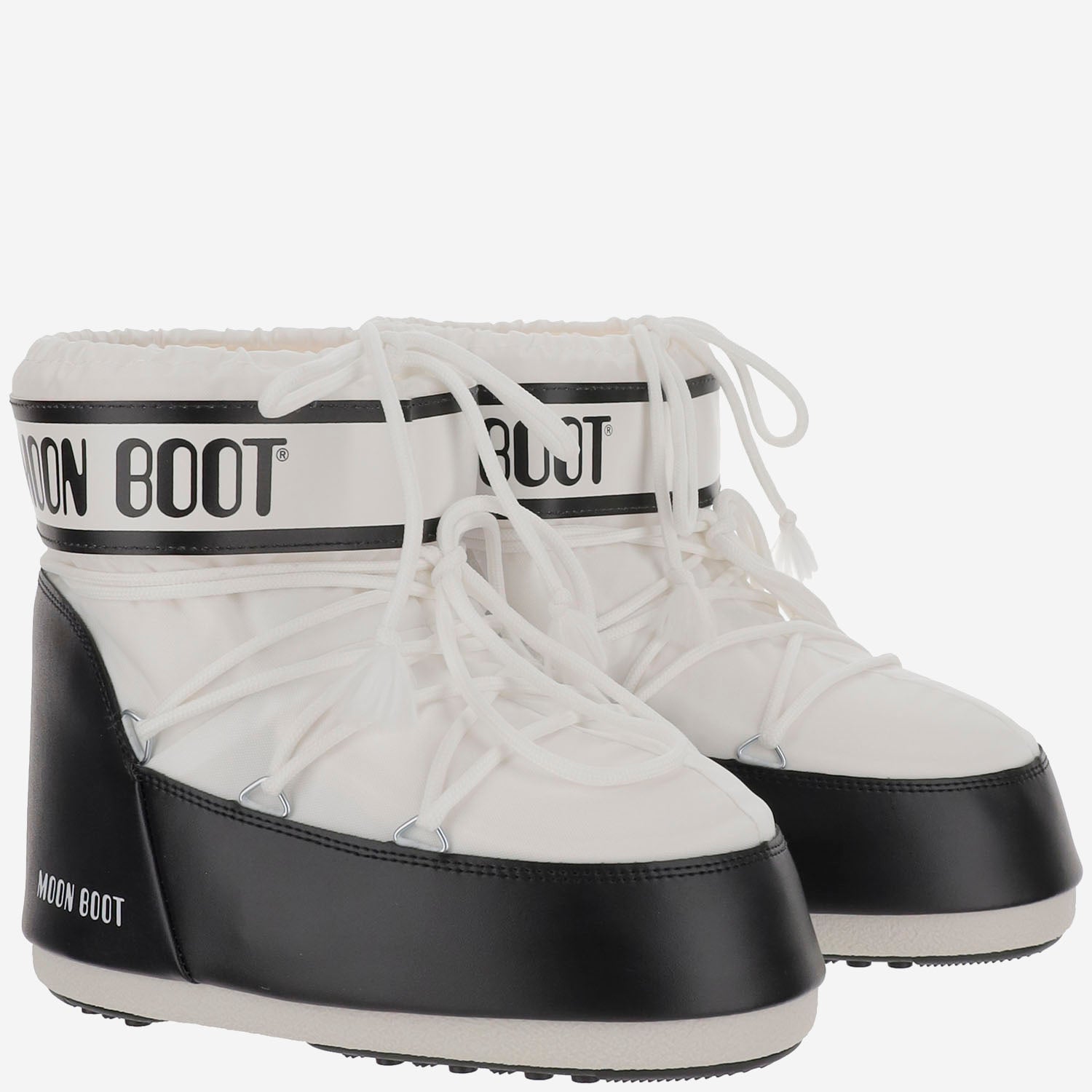STIVALI BASSI ICON IN TESSUTO TECNICO CON LOGO 1409340 A001 MOON BOOT 