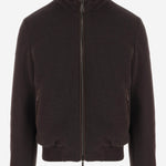 GIUBBOTTO IN LANA E CASHMERE CON COLLO ALTO BELLATIMRW BROWN MOORER 