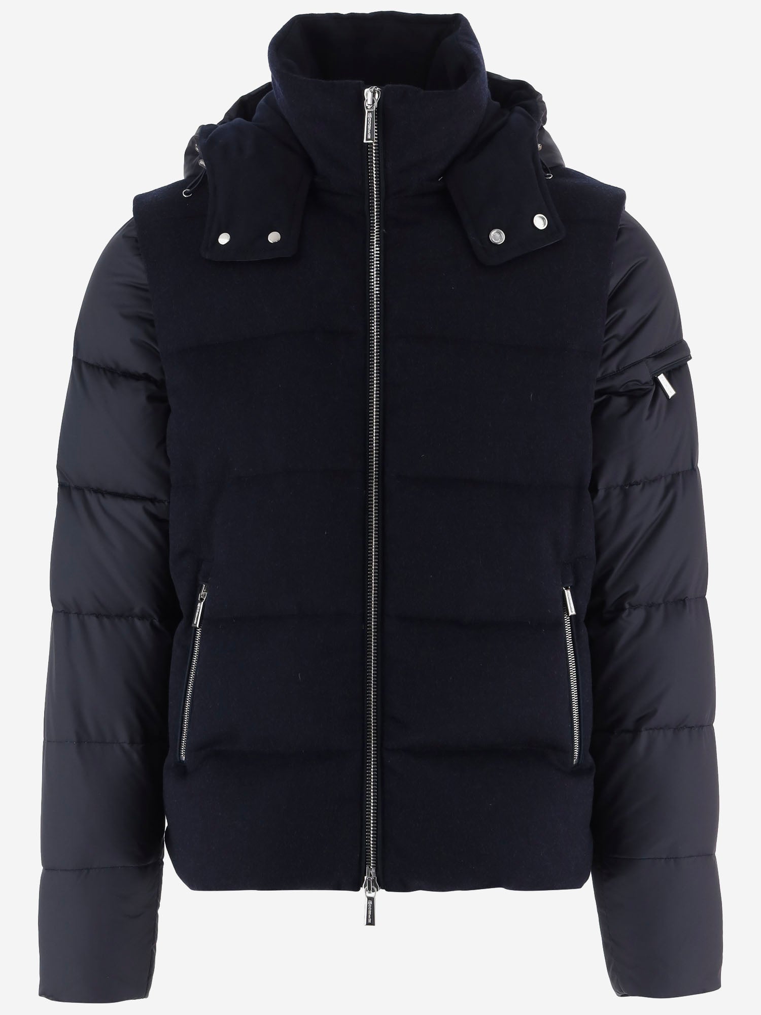 GIUBBOTTO IN LANA E CASHMERE CASCIANOSE9 BLU MOORER 