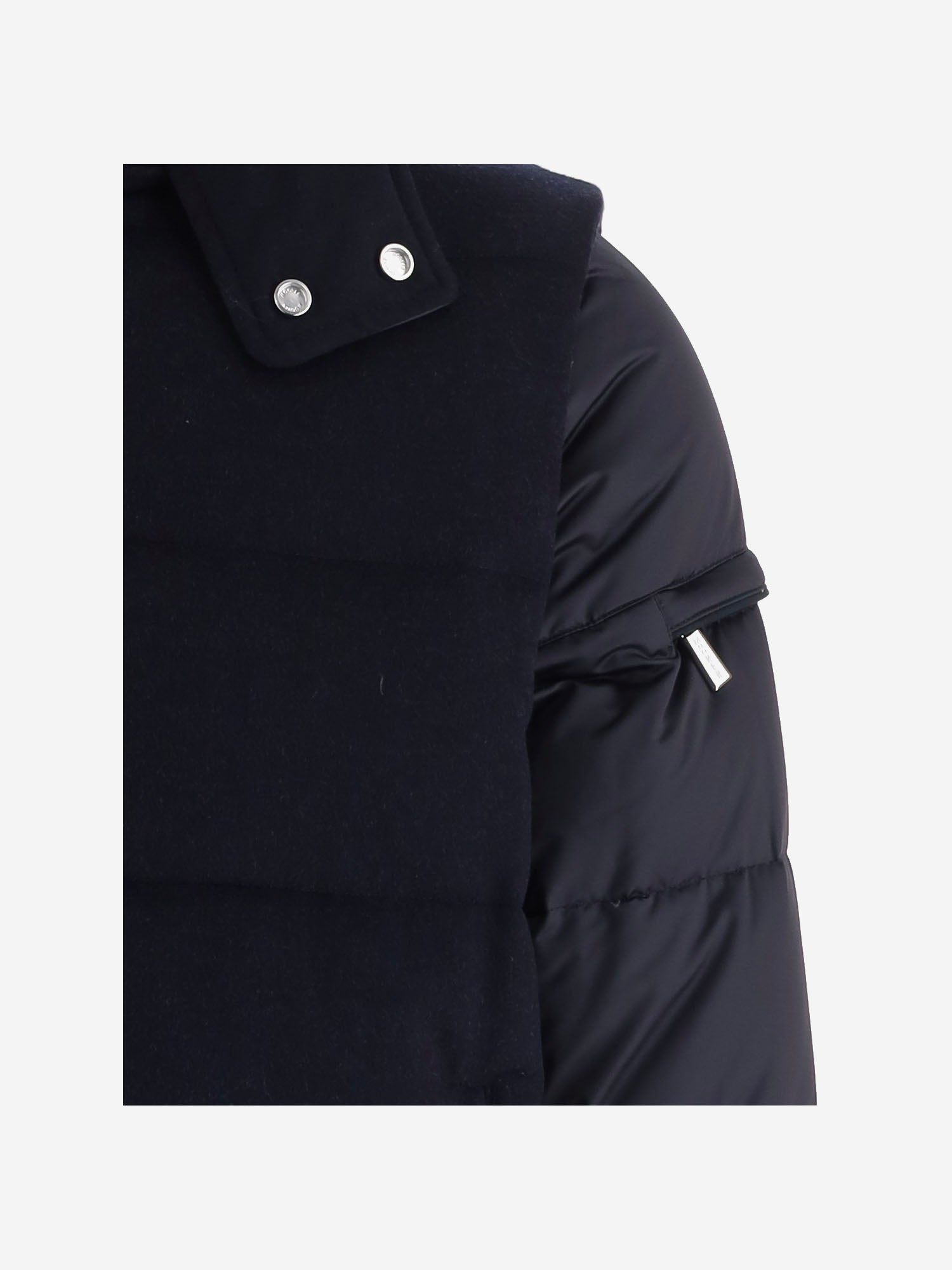 GIUBBOTTO IN LANA E CASHMERE CASCIANOSE9 BLU MOORER 