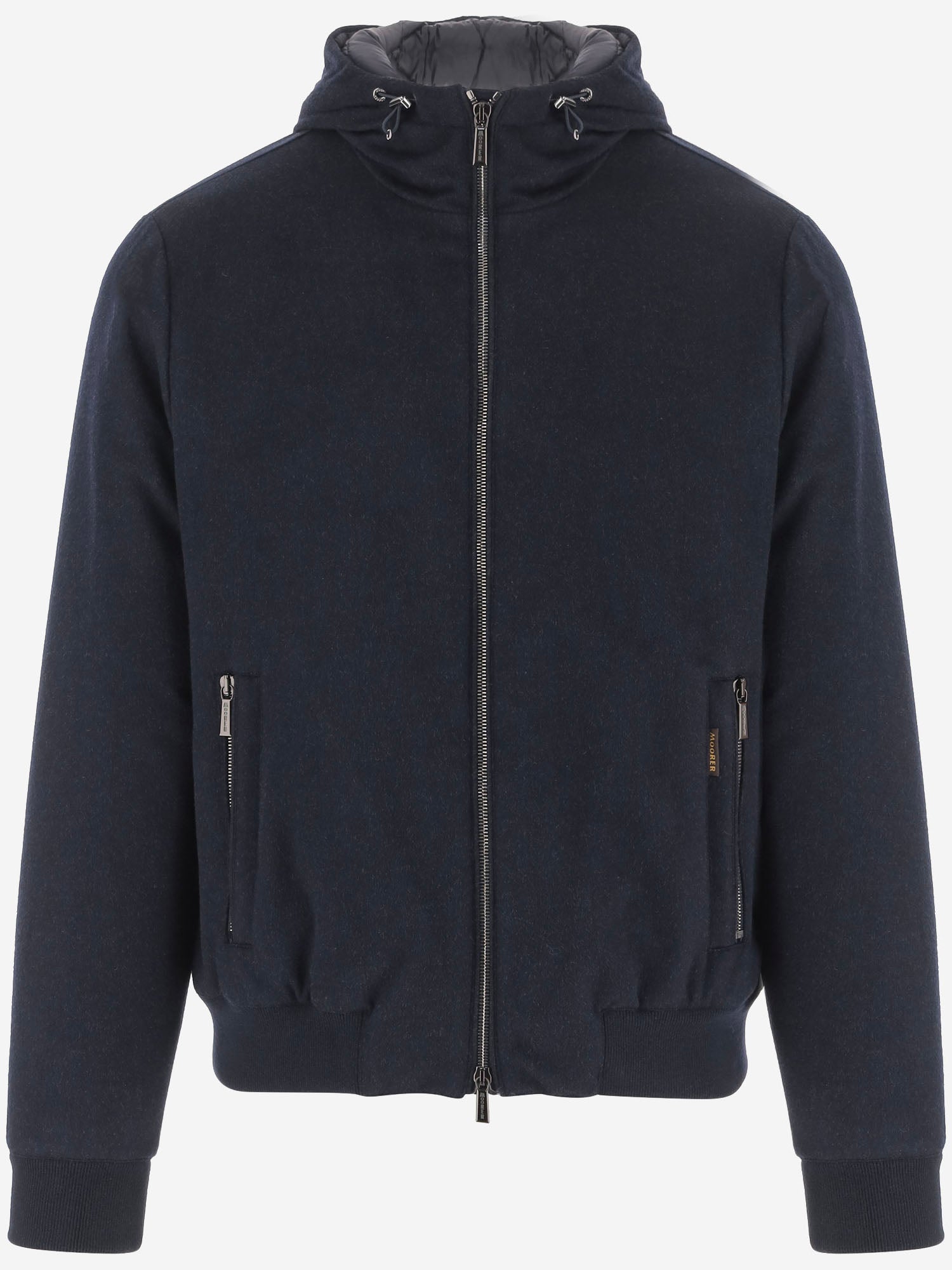 GIACCA ONIRO IN LANA E CASHMERE ONIROLSL BLU GREY MOORER 