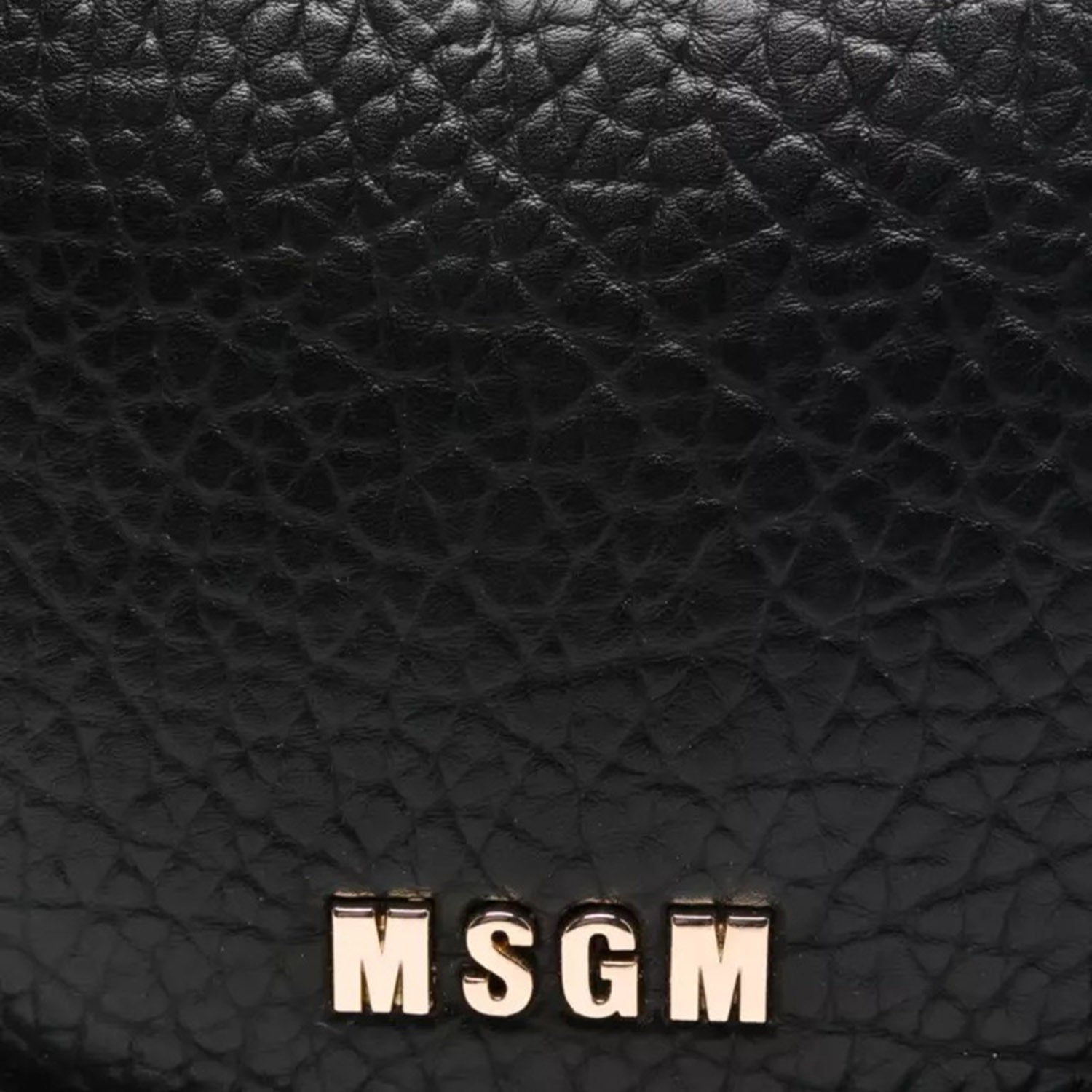 Borsa nera in pelle sintetica F5MSJGBA096 110 MSGM KIDS 