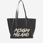BORSA IN PELLE SINTETICA CON LOGO F5MSJGBA097 110 MSGM KIDS 