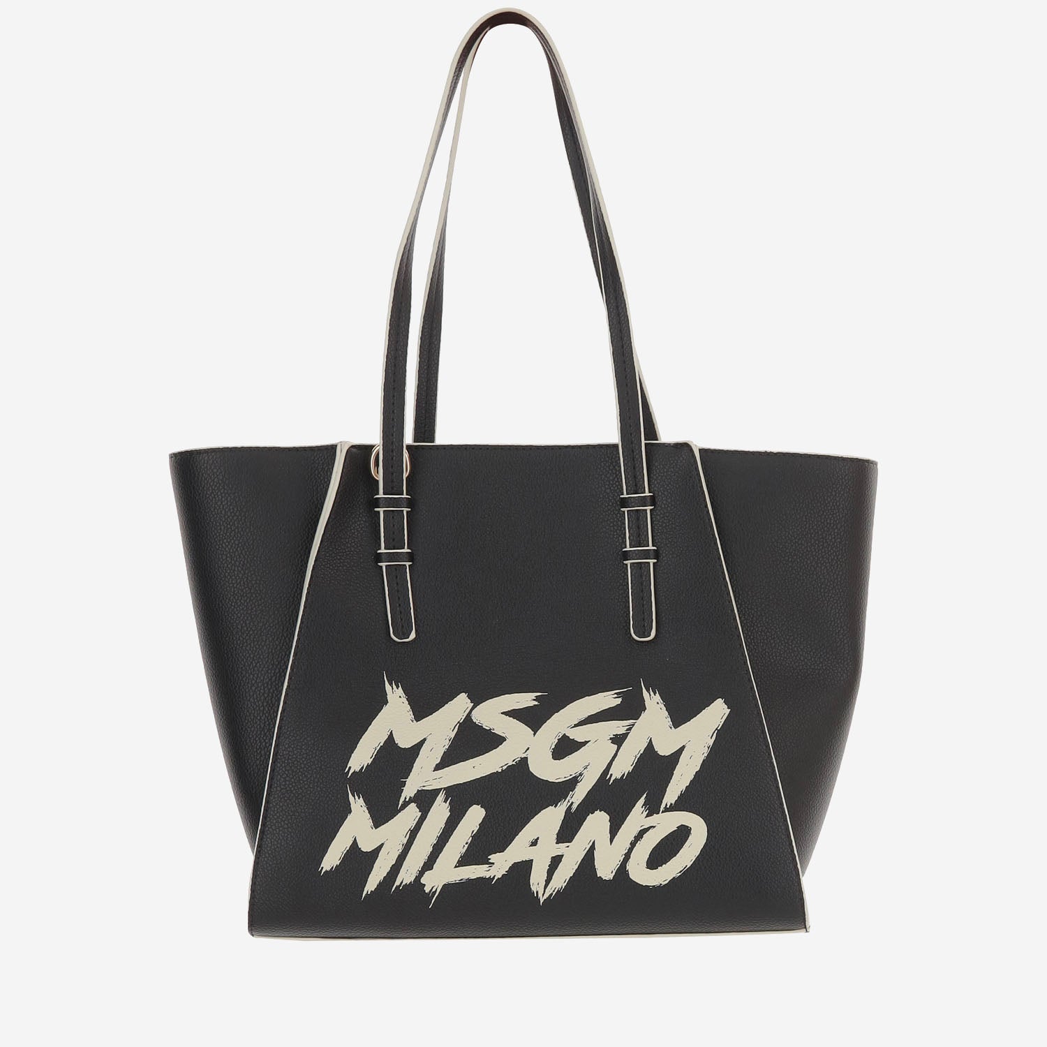 BORSA IN PELLE SINTETICA CON LOGO F5MSJGBA097 110 MSGM KIDS 