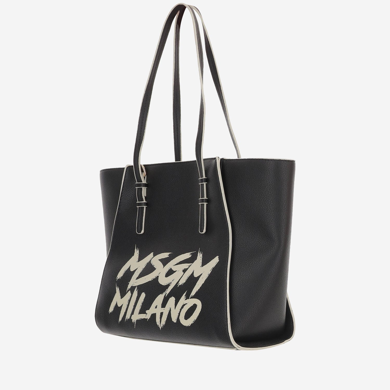 BORSA IN PELLE SINTETICA CON LOGO F5MSJGBA097 110 MSGM KIDS 