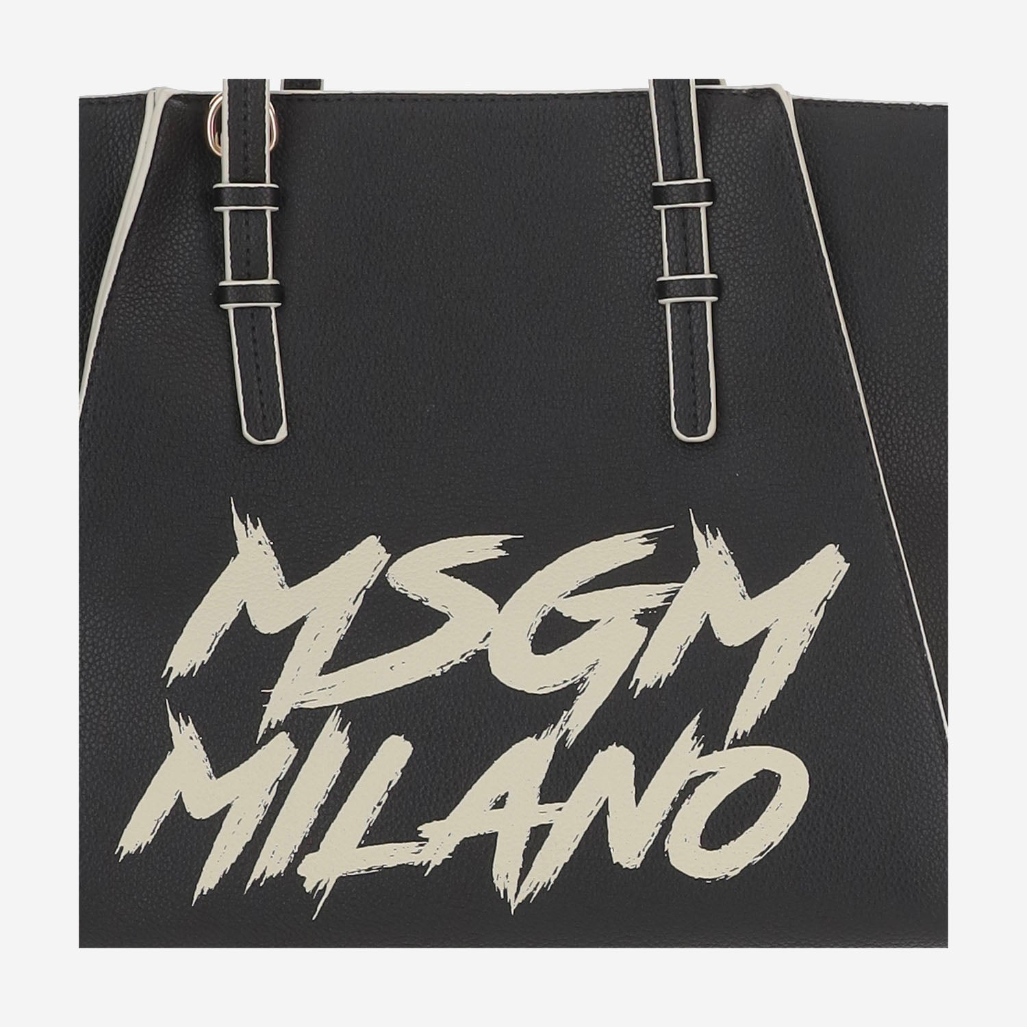 BORSA IN PELLE SINTETICA CON LOGO F5MSJGBA097 110 MSGM KIDS 