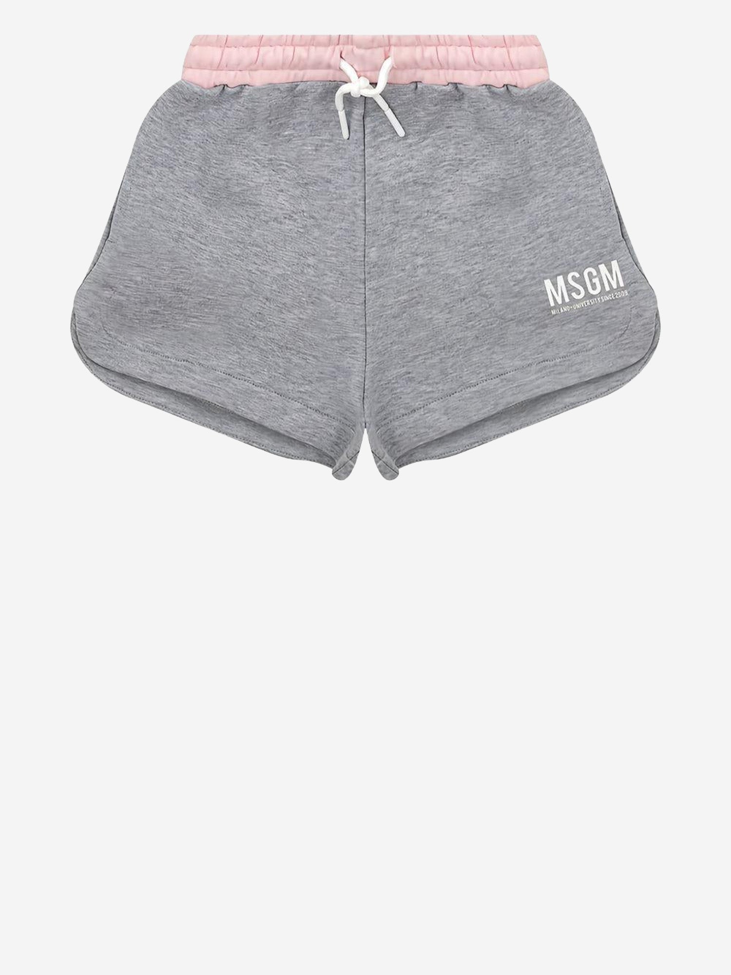 PANTALONCINI LOGATI IN COTONE S6MSJGSH021 27102 MSGM KIDS 