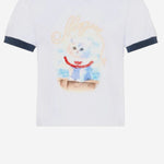 T-SHIRT IN COTONE CON LOGO S6MSJGTH016 183 MSGM KIDS 