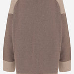 CARDIGAN IN LANA E CASHMERE CON BLOCCHI COLORE K004 WOCABEIGES NICCOLO PASQUALETTI 