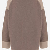CARDIGAN IN LANA E CASHMERE CON BLOCCHI COLORE K004 WOCABEIGES NICCOLO PASQUALETTI 