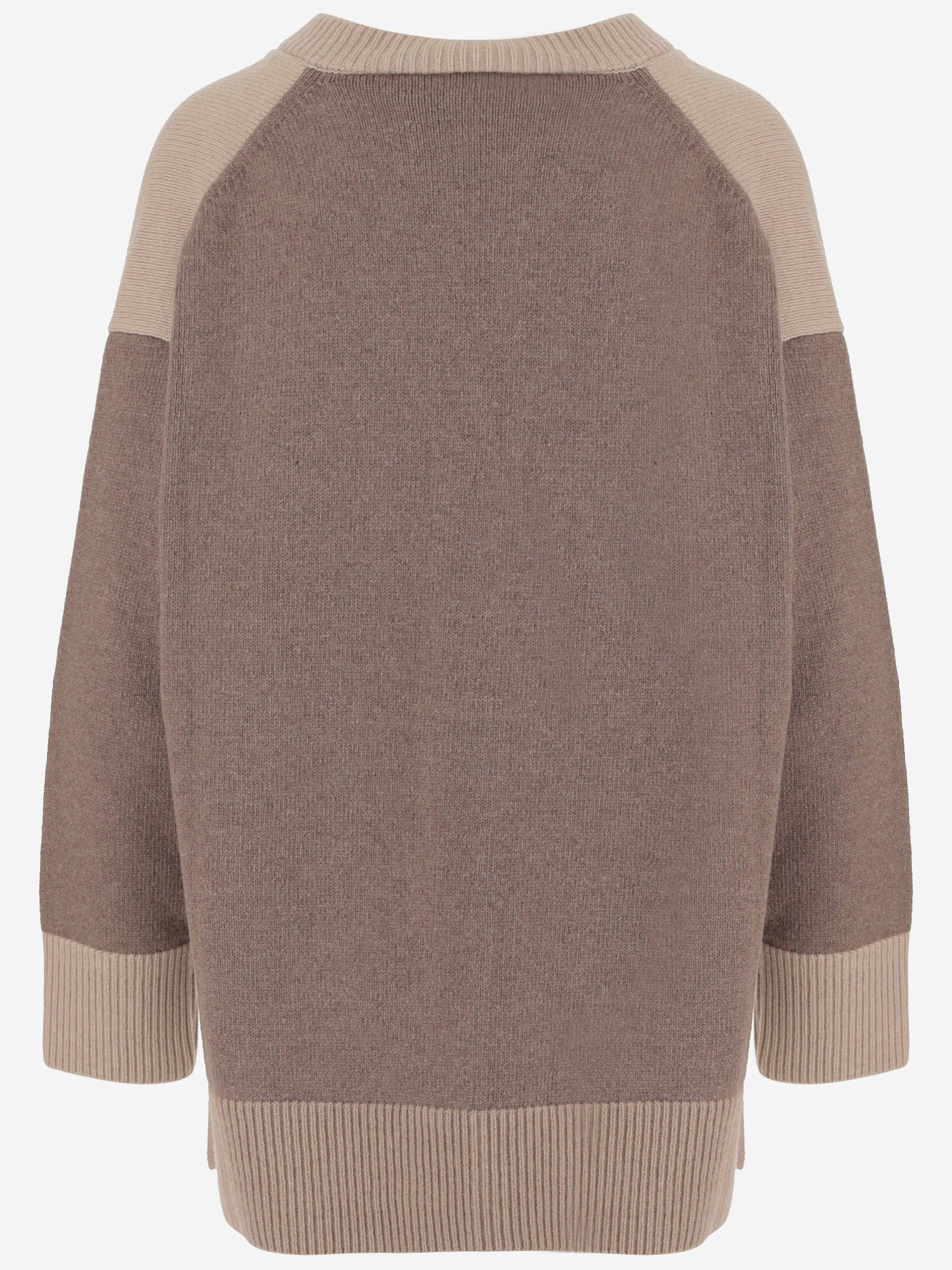 CARDIGAN IN LANA E CASHMERE CON BLOCCHI COLORE K004 WOCABEIGES NICCOLO PASQUALETTI 