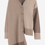 CARDIGAN IN LANA E CASHMERE CON BLOCCHI COLORE K004 WOCABEIGES NICCOLO PASQUALETTI 