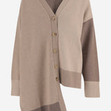 CARDIGAN IN LANA E CASHMERE CON BLOCCHI COLORE K004 WOCABEIGES NICCOLO PASQUALETTI 