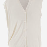 CARDIGAN IN LANA KT51 WCYACREAM NICCOLO PASQUALETTI 