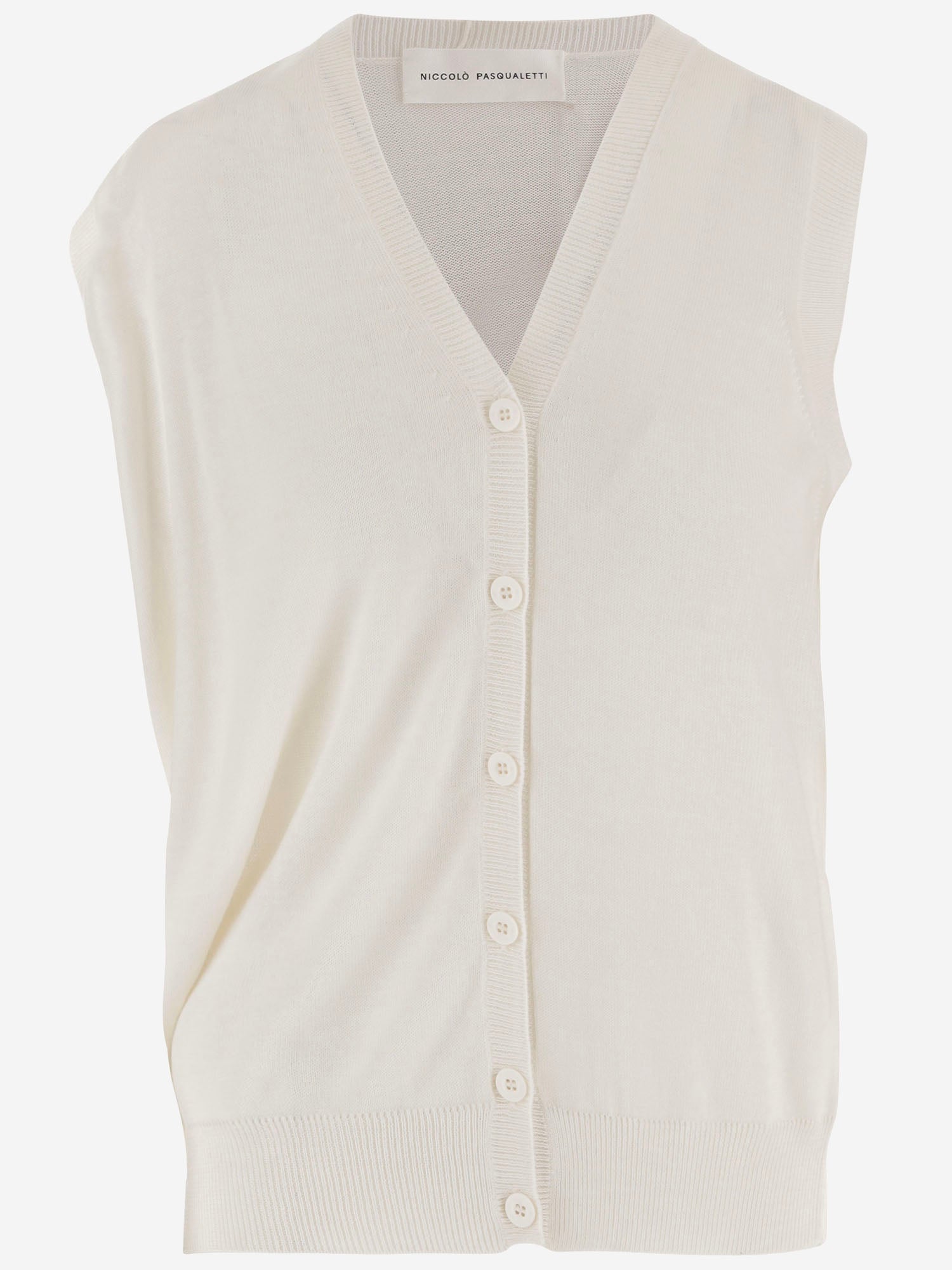 CARDIGAN IN LANA KT51 WCYACREAM NICCOLO PASQUALETTI 
