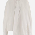 CAMICIA IN COTONE CON FONDO ASIMMETRICO SH02 CISSWHITE NICCOLO PASQUALETTI 