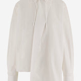 CAMICIA IN COTONE CON FONDO ASIMMETRICO SH02 CISSWHITE NICCOLO PASQUALETTI 
