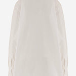 CAMICIA IN COTONE CON FONDO ASIMMETRICO SH02 CISSWHITE NICCOLO PASQUALETTI 
