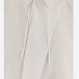 CAMICIA IN COTONE CON FONDO ASIMMETRICO SH02 CISSWHITE NICCOLO PASQUALETTI 