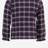 CAMICIA IN COTONE CON MOTIVO A QUADRI DIVA 155 NICOLETTA FANNA KIDS 