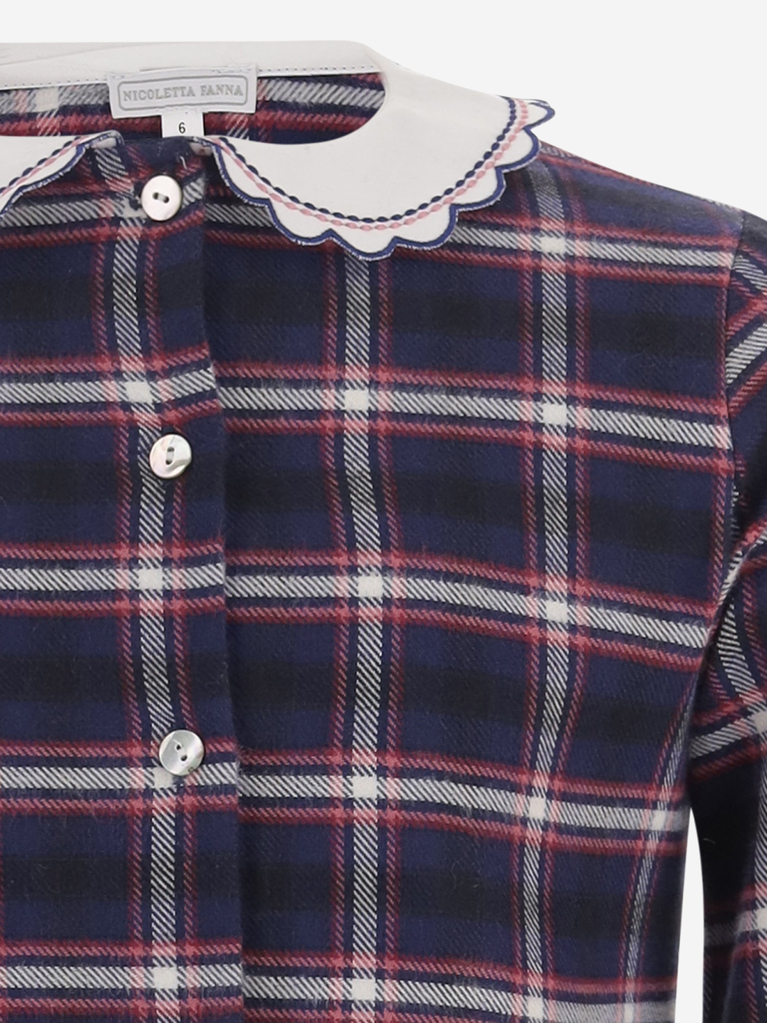 CAMICIA IN COTONE CON MOTIVO A QUADRI DIVA 155 NICOLETTA FANNA KIDS 