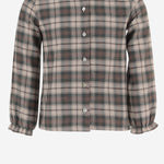 CAMICIA IN COTONE CON MOTIVO A QUADRI DIVA 16 NICOLETTA FANNA KIDS 