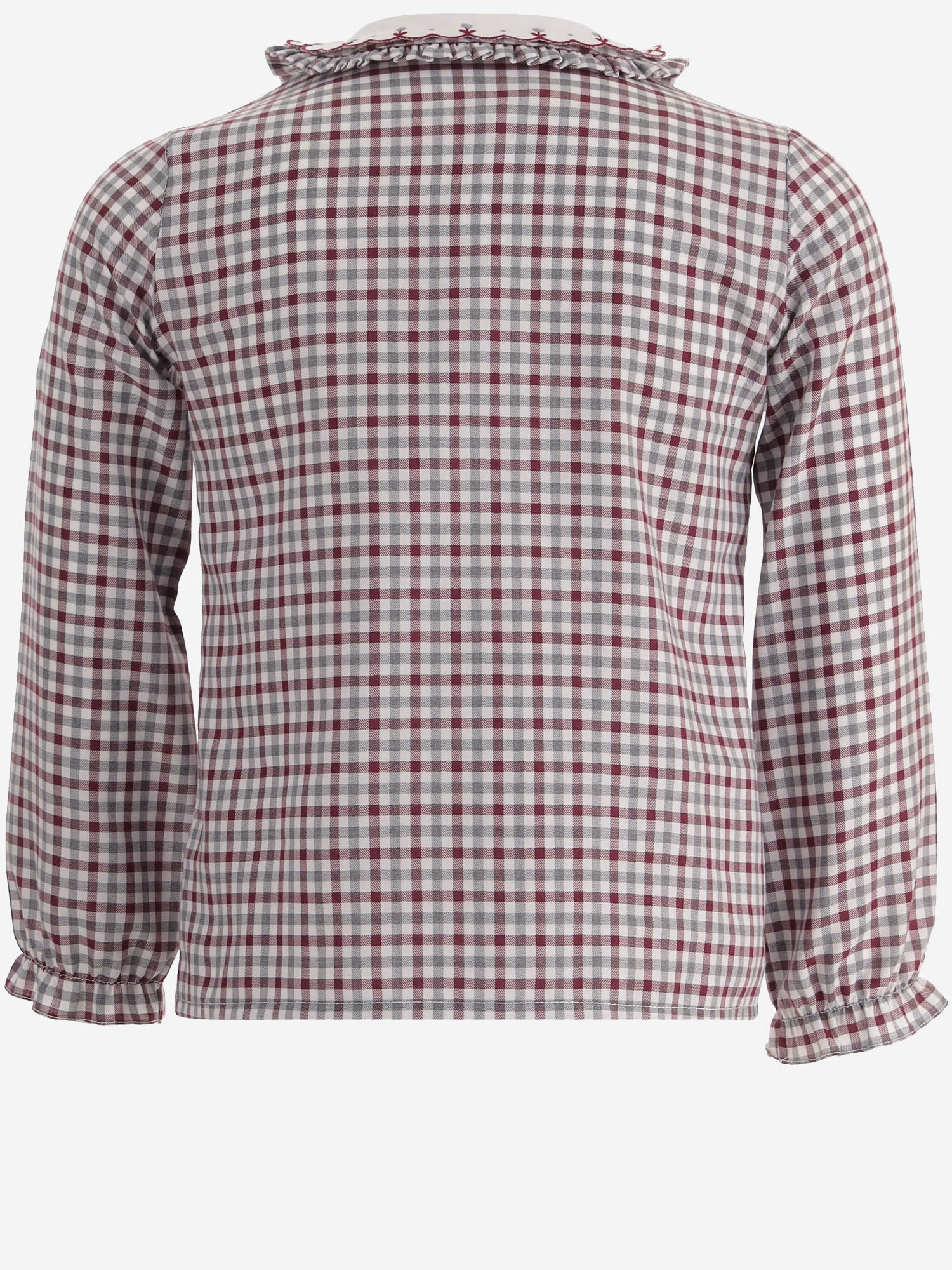CAMICIA IN COTONE CON MOTIVO A QUADRI DIVA 36 NICOLETTA FANNA KIDS 