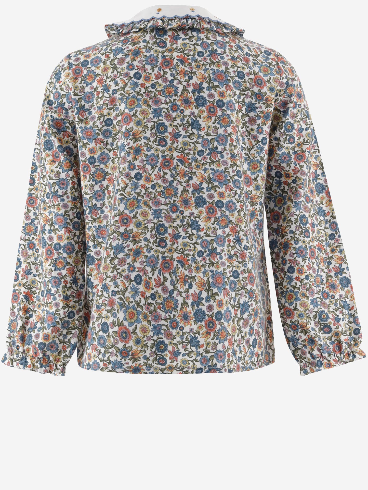CAMICIA IN COTONE CON MOTIVO FLOREALE DIVA 519 NICOLETTA FANNA KIDS 