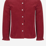 CAMICIA IN MISTO COTONE CON COLLETTO RICAMATO DIVA 55 NICOLETTA FANNA KIDS 