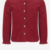 CAMICIA IN MISTO COTONE CON COLLETTO RICAMATO DIVA 55 NICOLETTA FANNA KIDS 