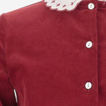 CAMICIA IN MISTO COTONE CON COLLETTO RICAMATO DIVA 55 NICOLETTA FANNA KIDS 
