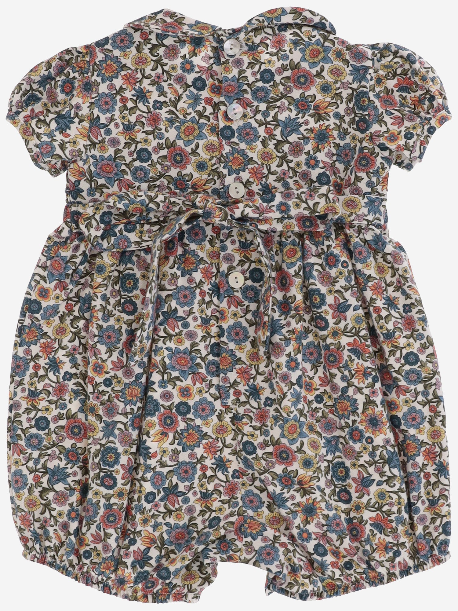 PAGLIACCETTO IN COTONE E LANA CON MOTIVO FLOREALE LULU 519 NICOLETTA FANNA KIDS 