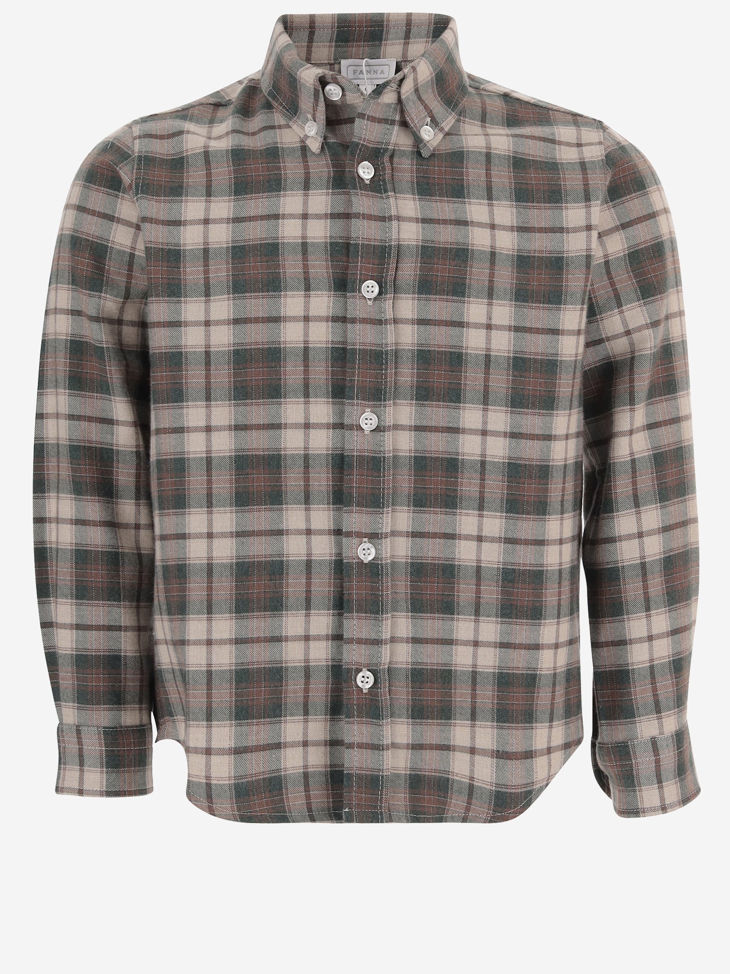CAMICIA IN COTONE CON COLLETTO BUTTON-DOWN MBML 16 NICOLETTA FANNA KIDS 
